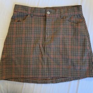 Brandy/John Galt Plaid Mini Skirt